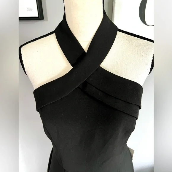 Adelyn Rae Halter Asymmetrical Sheath Dress - Picture 4 of 11